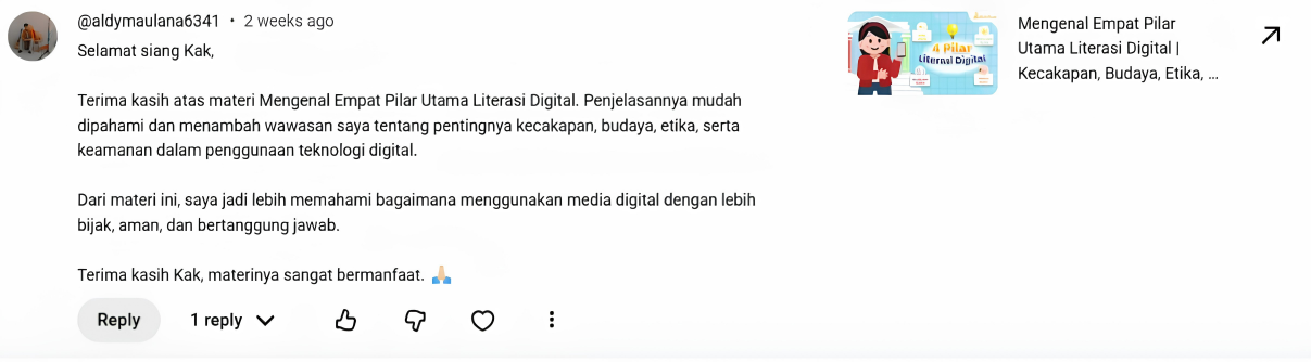 Testimonial media sosial kejarcita 4
