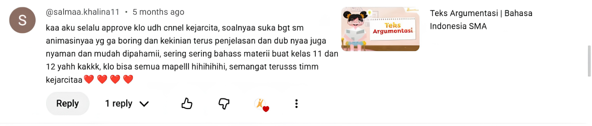 Testimonial media sosial kejarcita 5