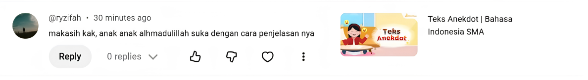 Testimonial media sosial kejarcita 7